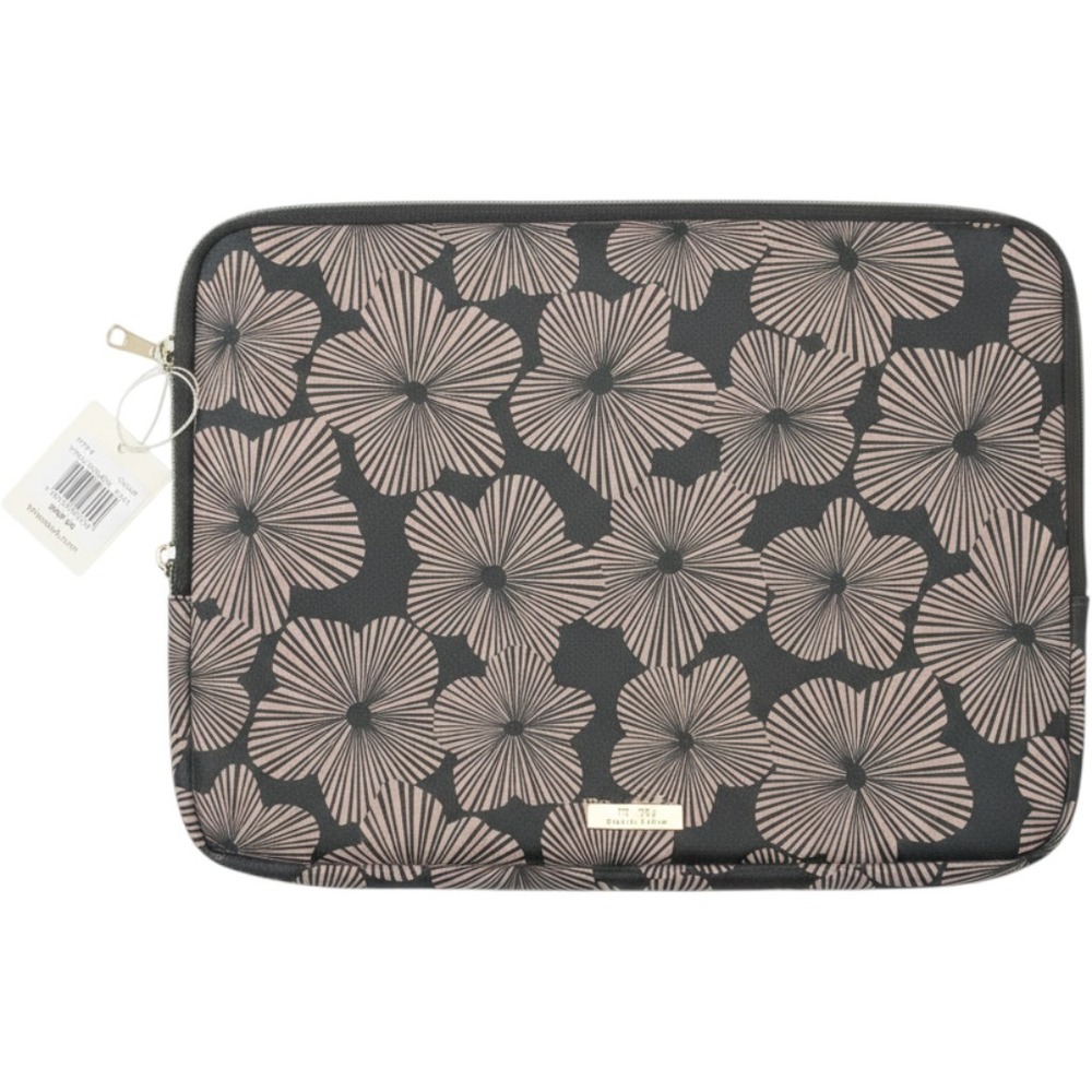 Trina Turk Black Tan Floral Padded Laptop Sleeve Case TTT-SLV003-BMT NWT